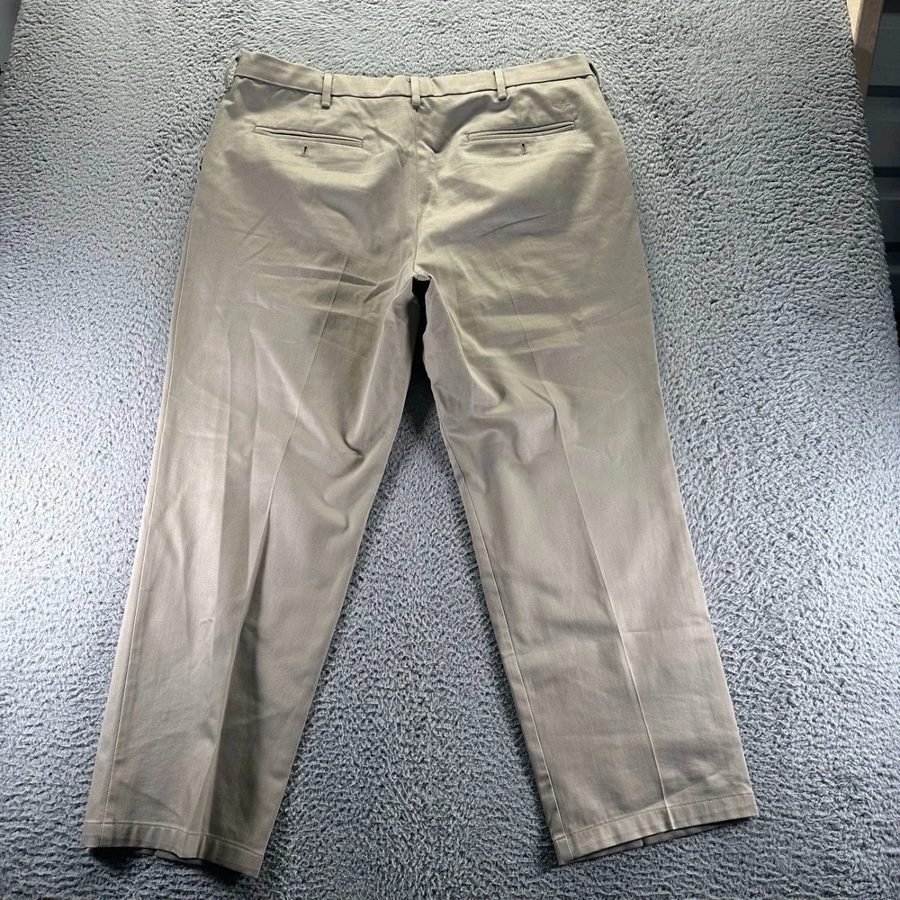 Dockers Flex Pant Men 40x30 Brown Cotton Khakis Straight Classic Comfort Stretch